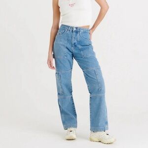 Ragged‎ Jeans Women’s Blue Straight Leg Jeans with High-Rise Fit Size 26